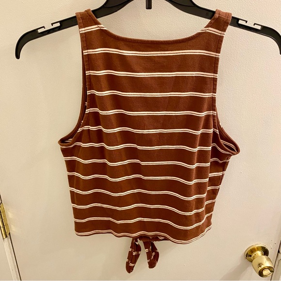 American Eagle Striped Tank With Tie Size Medium - Picture 3 of 3